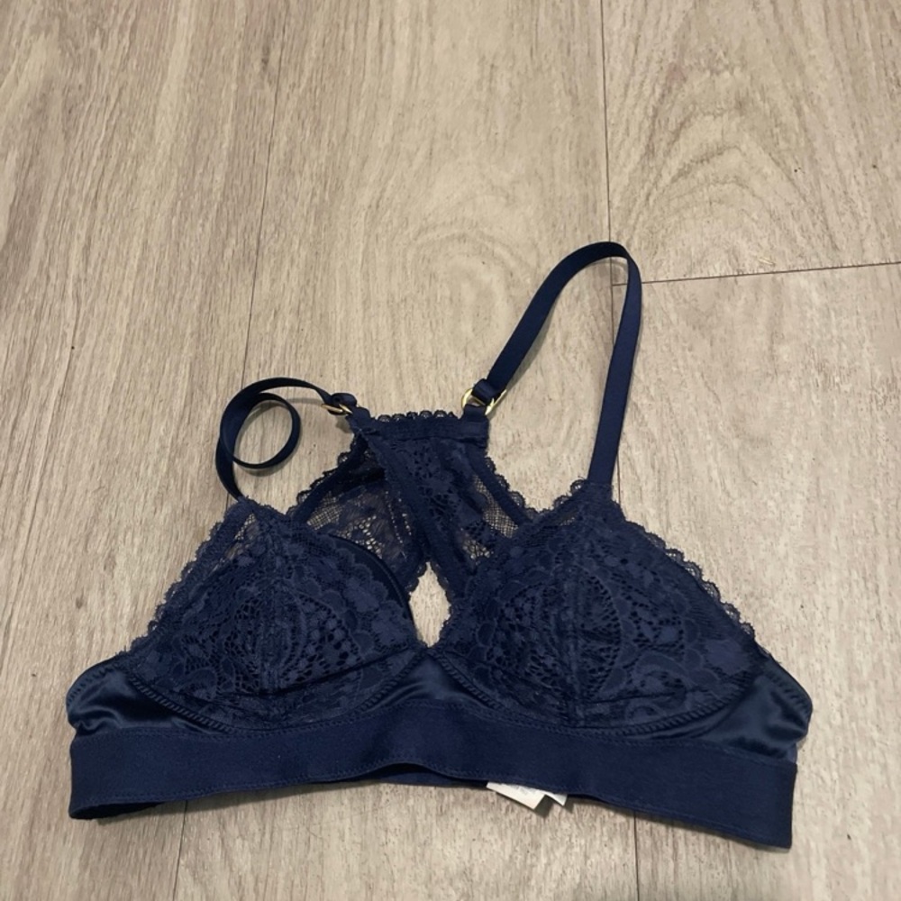 Aerie Navy Lace Bralette